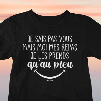 T-shirt humour sexe coton blanc ou noir