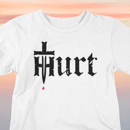T shirt humour noir hurt 2
