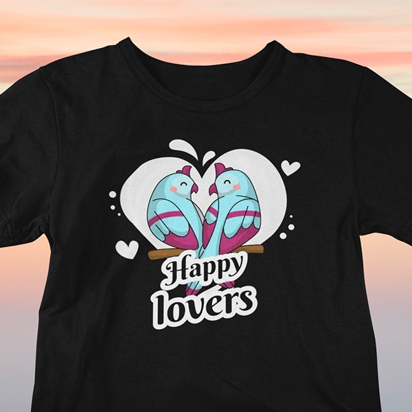 T-shirt amour Happy lovers