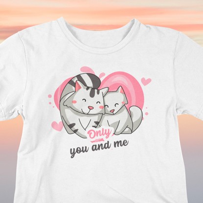 Tee shirt amour femme only you and me