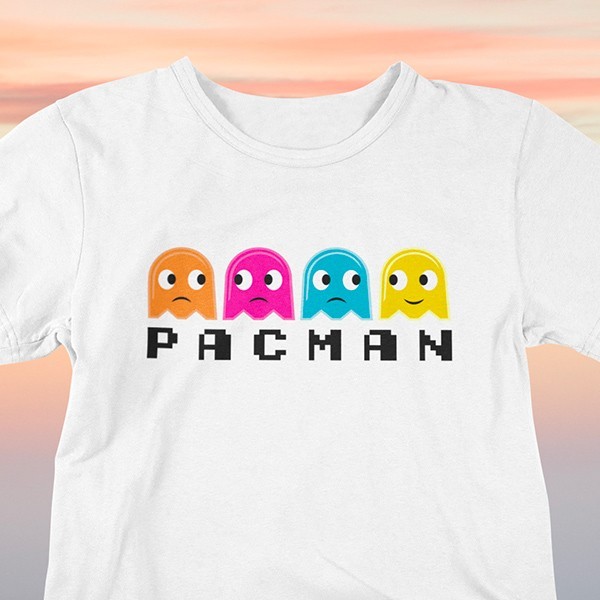 T-shirt vintage homme jeu Pac Man