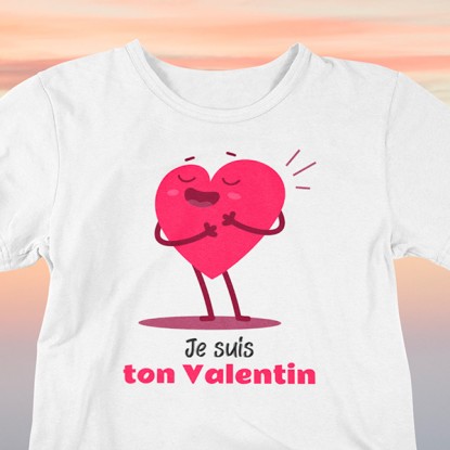 T-shirt amour homme je suis ton valentin