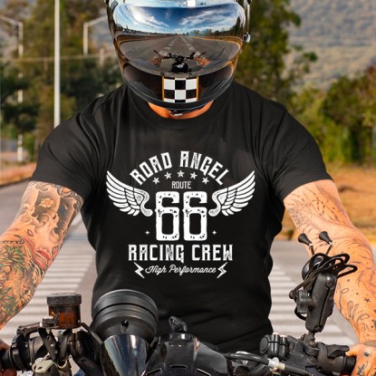 T-shirt biker vintage route 66