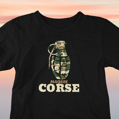 T shirt humour Corse maquis 2