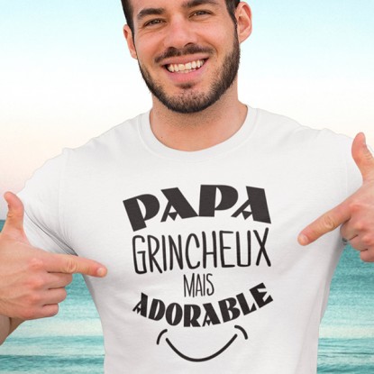 Tee shirt rigolo fete des peres papa grincheux