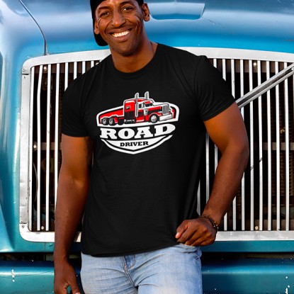 T shirt homme routier road driver 2