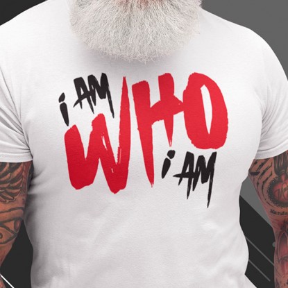 T shirt noir american vintage I am who i am 2