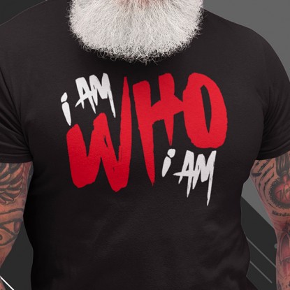 T shirt noir american vintage I am who i am