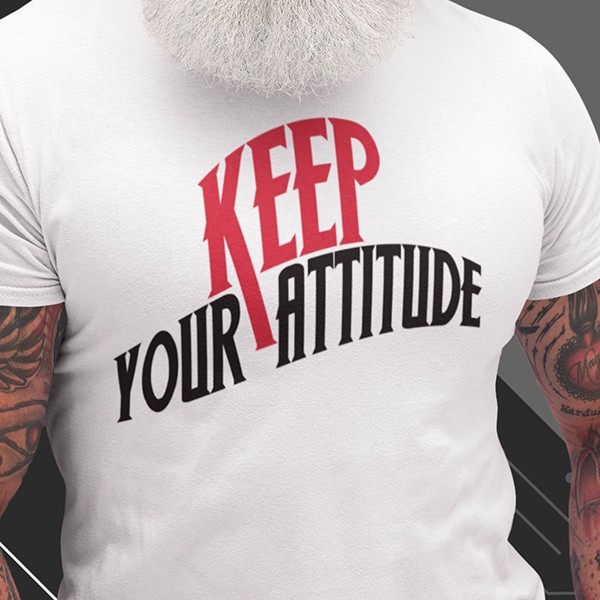 T-shirt american vintage keep your attitude