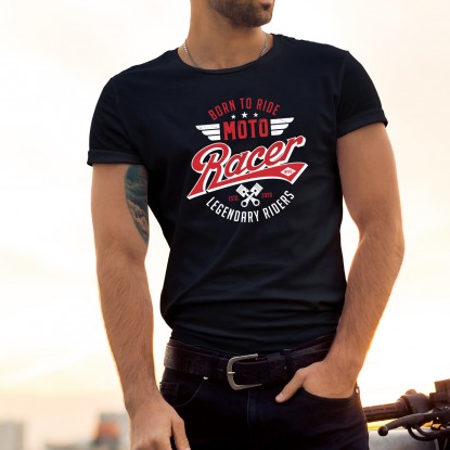T-shirt moto biker racer 2