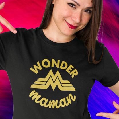 T-shirt fete des meres wonder maman