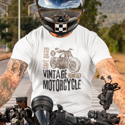 Tee shirt moto homme vintage motorcycle