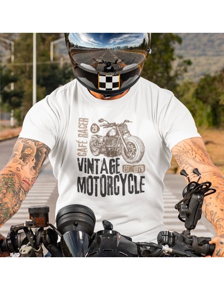 Tee shirt moto homme vintage motorcycle