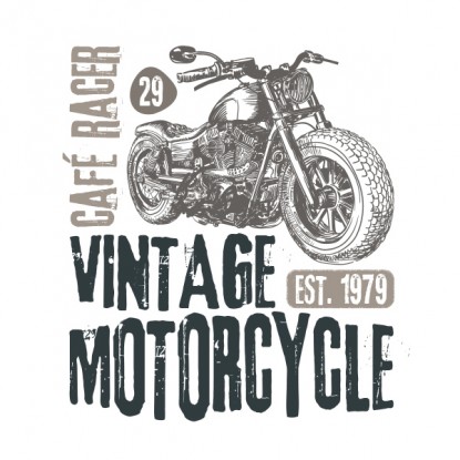 Tee shirt moto homme vintage motorcycle 2