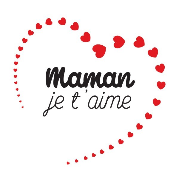 Maman Je T'aime Pour Toute La Vie' Sweat à Capuche Femme