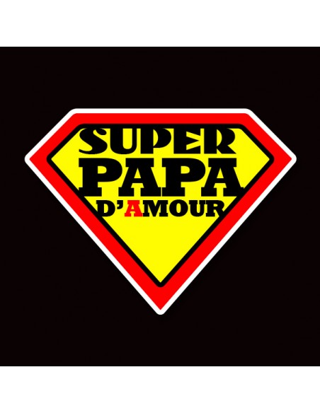 T shirt fete des peres super papa