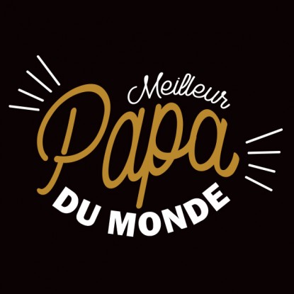 Tee shirt fete des pere meilleur papa du monde 2