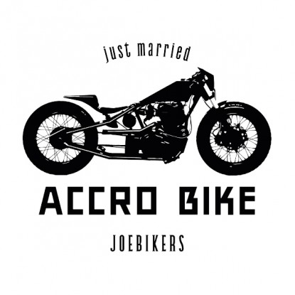 Tee shirt moto vintage homme just married 2