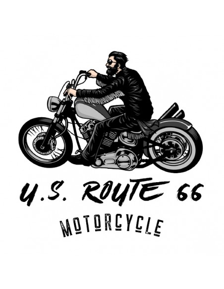 T shirt motard us route 66