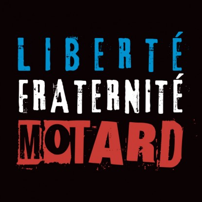 T-shirt moto Liberté Fraternité 2