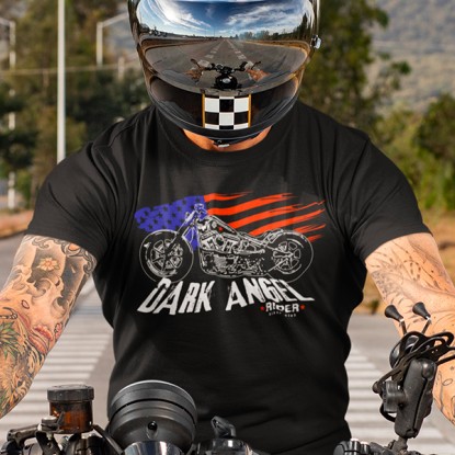 T shirt moto vintage bobber Dark Angel