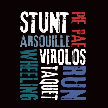 T-shirt moto run wheeling stunt virolos 2