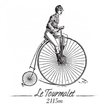 T-shirt vélo légendaire Le Tourmalet 2