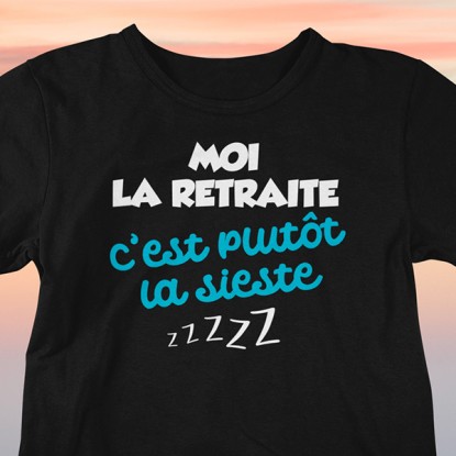 Tee shirt homme humour retraite sieste 2