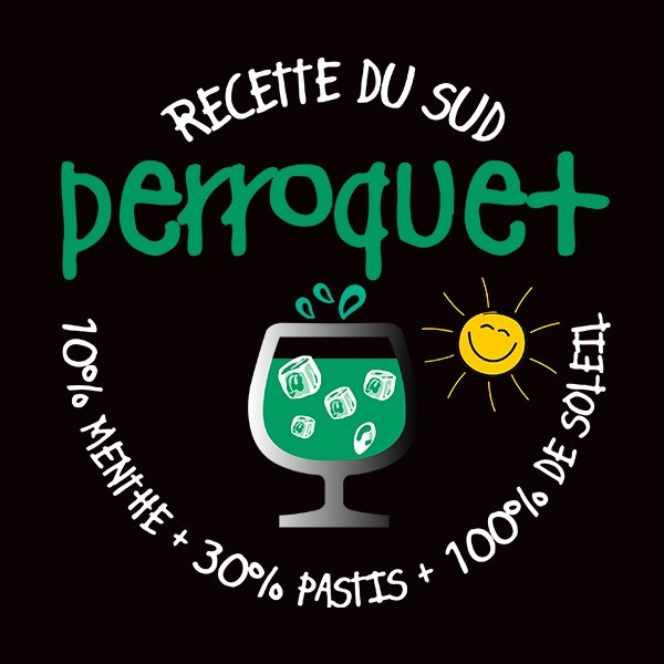 T-shirt humour apéro perroquet T-shirt humour apéro perroquet