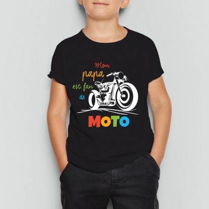 T-shirt moto enfant garçon et fille fans de moto