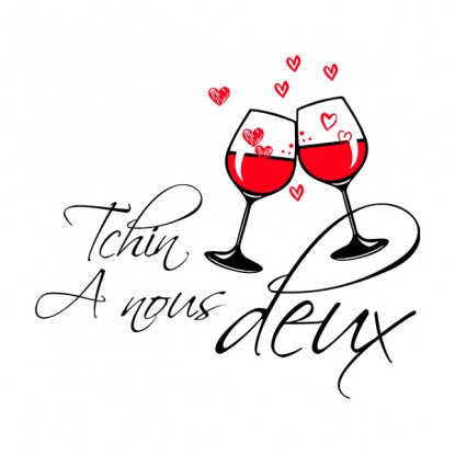 Tee shirt humour apero chin à nous deux 2