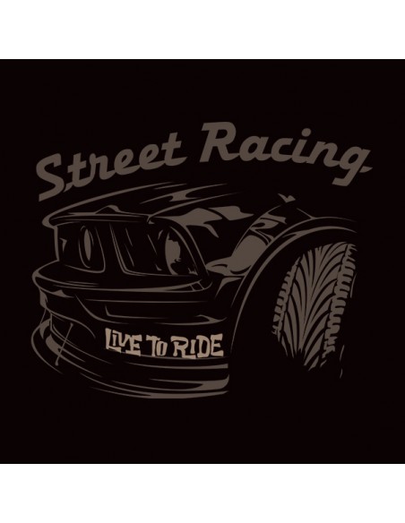 Tshirt automobile vintage street racing