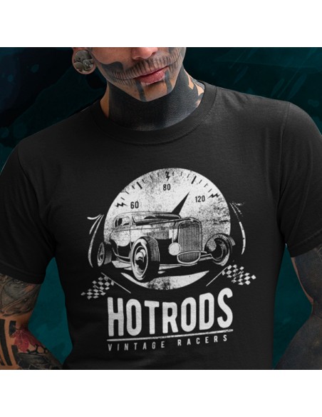 T-shirt auto vintage Hot Rods