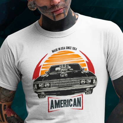 T shirt vintage auto american