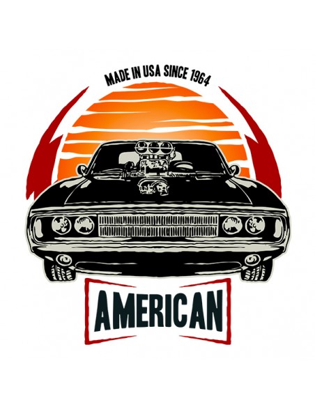 T-shirt vintage auto american