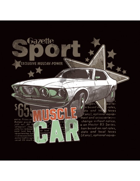 T-shirt vintage auto muscle car