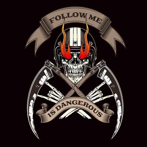 T-shirt humour noir tête de mort T-shirt humour noir tête de mort