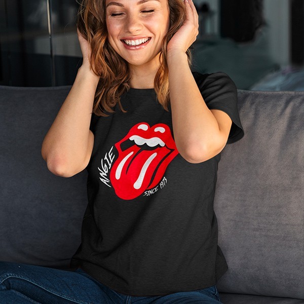 Tee shirt vintage rock Rolling Stones Angie