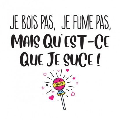 Tee shirt humour homme je bois pas je fume pas 2