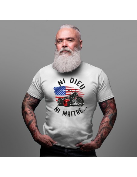 T-shirts bikers homme ni dieu ni maître