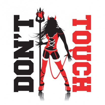 Tee shirt humour sexe don't touch 2