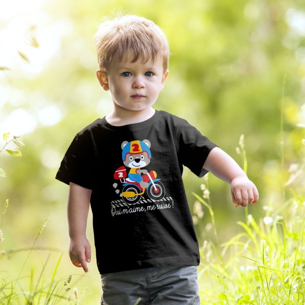 Tee shirt enfant moto