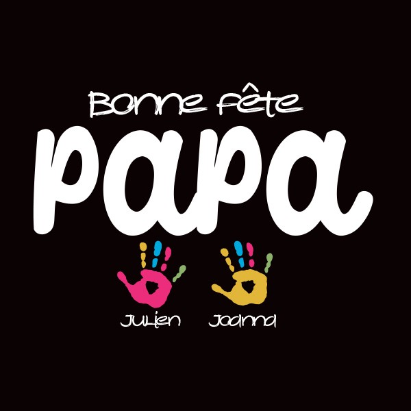 T shirt personnalisé fete des peres 2 prénoms T shirt personnalisé fete des peres 2 prénoms