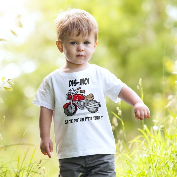 t shirt moto enfant