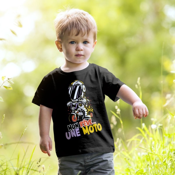 T shirt enfant avec motif moto