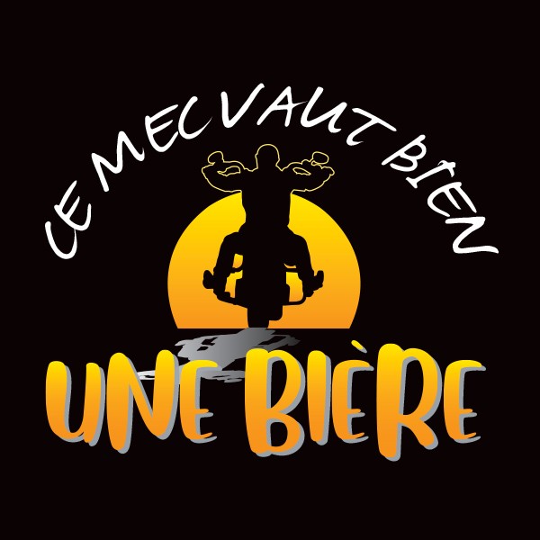 T-shirt moto apero T-shirt moto apero