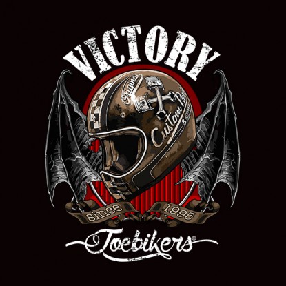 T shirt moto vintage Joebikers Victory 2