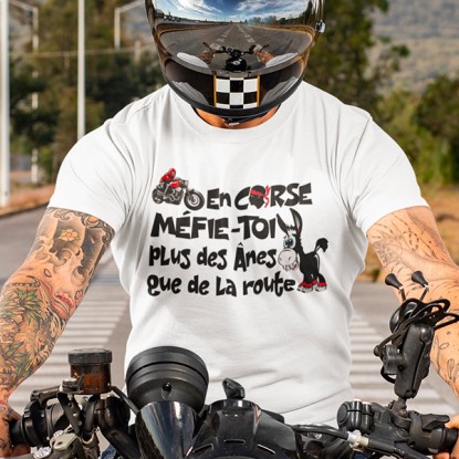 Tee shirt tour de Corse moto