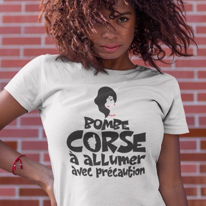 Tee shirt humour bombe Corse