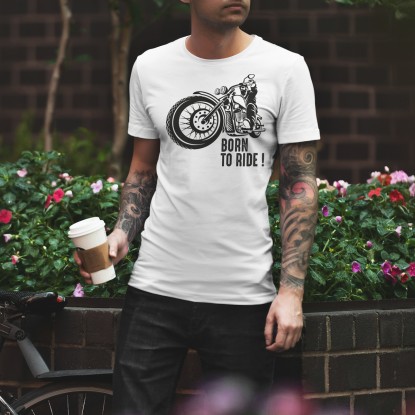 T-shirt moto homme Born to Ride 2